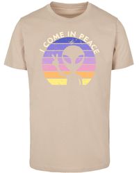 F4NT4STIC - T-Shirt Alien Peace Sunset - Lyst