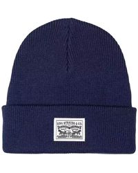 Levi's - Levis Mütze Backpatch Beanie Dress Blues - Lyst