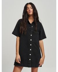ST MRLO - Kleid Denim Shirt Dress - Lyst