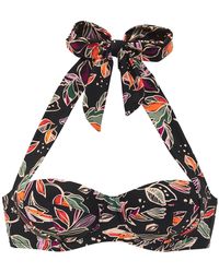 Buffalo - Bügel-Bandeau-Bikini-Top Whoopi, mit modernem Blätterdruck - Lyst