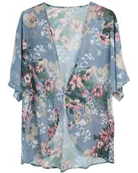 MEETWEE - Kimono Cover Up Top - Lyst