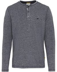 Camel Active - Langarm Henleyshirt Aus Nachhaltigen Baumwollmix - Lyst