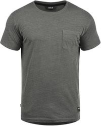 Solid - T-Shirt Bob Mit Brusttasche - Lyst
