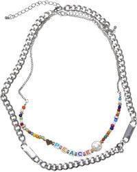 Urban Classics - Urban classics kette 'peace bead' mischfarben - Lyst