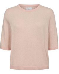 Numph - Strickpullover Mit Halbarm Nucally Ss Pullover - Lyst