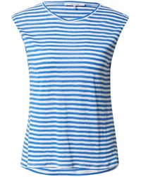 FRAME Baumwolle Damen Bekleidung Oberteile T-Shirts Ritz Paris T-shirt Aus Baumwoll-jersey Mit Stickereien in Blau 