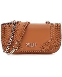 Guess - Tatum Convertible Xbody Flap Bag Caramel - Lyst