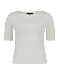 Zero - Halbarm-Shirt Mit U-Boot-Ausschnitt - Lyst