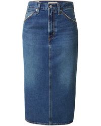 Levi's - Levis Rock High Rise Back Slit Skirt - Lyst