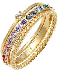 Elli Jewelry - Ring 'regenbogen - Lyst