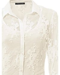 heine Stickereibluse - Weiß