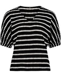 Zero - Kurzarm-Shirt Mit V-Ausschnitt - Lyst