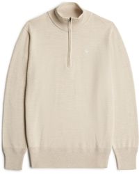 G-Star - Pullover Premium Core Half Zip Knit - Lyst