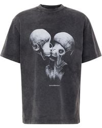 Han Kjobenhavn - T-shirt 'aliens kissing' - Lyst