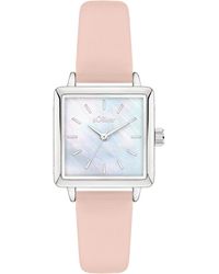 S.oliver - Analoguhr Square Time - Lyst