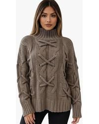 Worldclassca - Strickjacke Strick Pullover Mit Stehkragen - Lyst