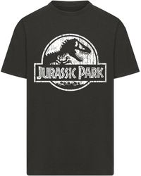 Merchcode - T-Shirt Jurassic Park Distressed - Lyst