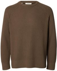 SELECTED - Pullover Slmbraun - Lyst