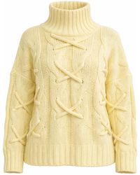 Worldclassca - Strickjacke Strick Pullover Mit Stehkragen - Lyst