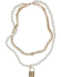 Urban Classics - Kette Padlock - Lyst