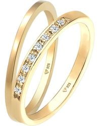 Elli DIAMONDS - Ring Bandring, Ring Set - Lyst