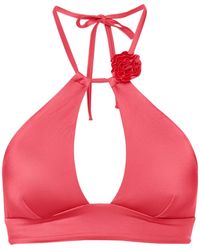 ESOTIQ - Bikinitop Bikini Top Balconette Godlike, Ohne Polster, Neckholder - Lyst