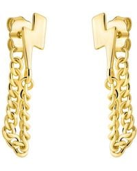 Sofia Milani - Ohrringe Lightning Bolt Chain - Lyst
