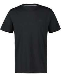 Lerros - Basic T-Shirt Mit Logo-Print - Lyst