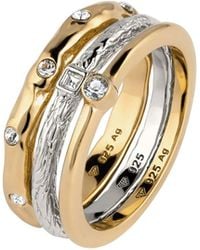 Elli Jewelry - Ring Set Bi Color - Lyst
