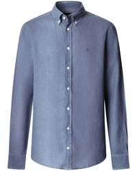 Hackett - Freizeithemd ESS GMD LINEN BRPT - Lyst
