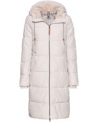 Camel Active - Langer Puffermantel Mit Gefütterter Kapuze - Lyst