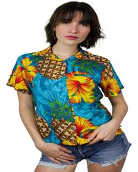 King Kameha - Bluse Pineapple Hibiscus - Lyst