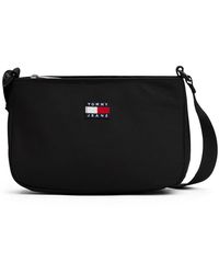 Tommy Hilfiger - Essential Schultertasche Mit Logo-Riemen - Lyst