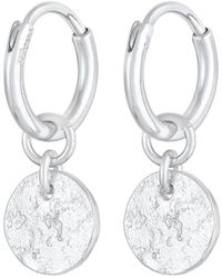 Elli Jewelry - Ohrringe Kreis, Geo, Plättchen - Lyst