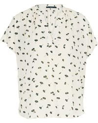 Zero - Bluse Mit Blätterdruck - Lyst