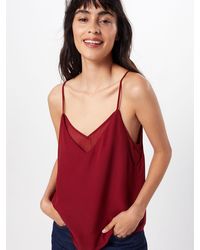 Vero Moda Bluse 'VMINES SINGLET VIP' - Rot