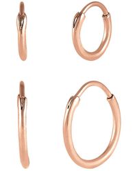 Elli Jewelry - Ohrringe Creolen-Set - Lyst
