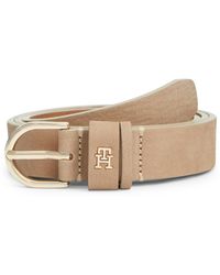 Tommy Hilfiger - Essential Ledergürtel Mit Th-Monogramm - Lyst