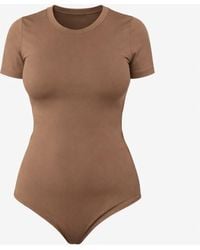 LEAFLETIC - Body Short Sleeve Crew Neck Bodysuit - Lyst
