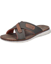 Rieker - Pantolette Sommerschuh, Hausschuh, Strandschuh zum Schlupfen - Lyst