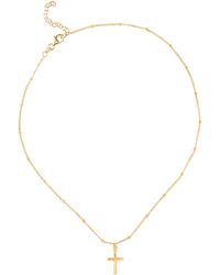 Elli Jewelry - Choker Kette Kreuz - Lyst