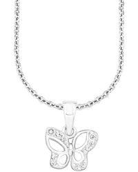 Amor - Kette Mit Schmetterling Anhänger - Lyst