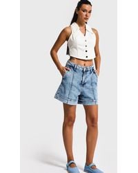 its basic - Its Basic Jeans Mini Denim Short - Lyst