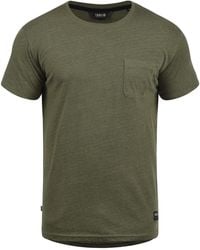 Solid - T-Shirt Bob Mit Brusttasche - Lyst