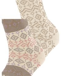 Esprit - Socken Fair Isle 2-Pack - Lyst