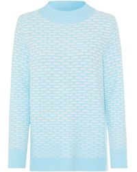 Olsen - Pullover, Mit Edlem Jacquard-Muster - Lyst