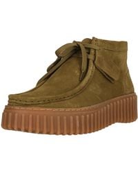 Clarks - Schnürstiefelette Torhill Moss - Lyst