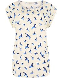 Apricot - Bird Print Graphic Woven T-Shirt - Lyst