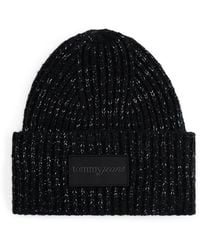 Tommy Hilfiger - Beanie Aus Wollmix Mit Metallic-Garn - Lyst