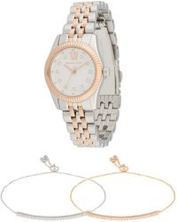 MICHAEL Michael Kors - Set: Uhr Und Armbänder Lexington - Lyst